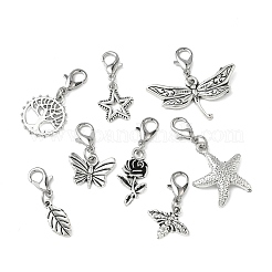 12Pcs 6 Style Alloy Pendant Decorations&nbsp;HJEW-PH02315