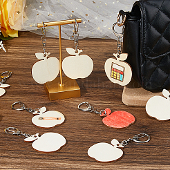 40Pcs Wood Pendant Decorations&nbsp;HJEW-FH00267