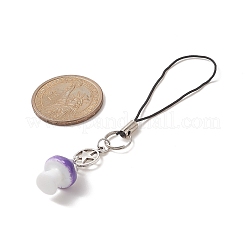 Mushroom Opaque Resin Mobile Strap&nbsp;HJEW-JM00970