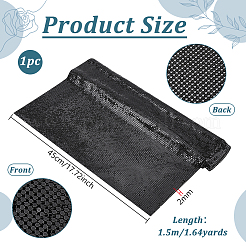 Aluminum Beaded Trim Mesh Ribbon Roll&nbsp;DIY-WH0750-413B