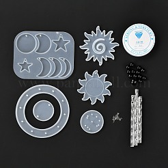 DIY Sun & Moon & Star Wind Chime Making Kits&nbsp;DIY-P028-20