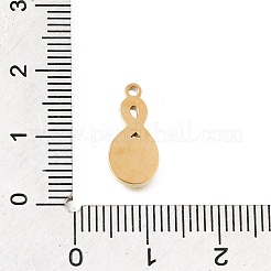 304 Stainless Steel Enamel Rhinestone Pendants&nbsp;STAS-E531-14G
