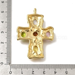 Ion Plating(IP) 304 Stainless Steel Colorful Rhinestone Pendants&nbsp;STAS-C105-11G