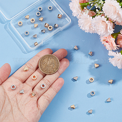 32Pcs 4 Styles Brass Spacer Beads&nbsp;KK-BC0012-35