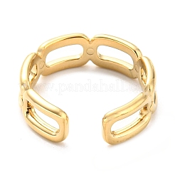 304 Stainless Steel Open Cuff Ring for Women&nbsp;RJEW-C016-06G