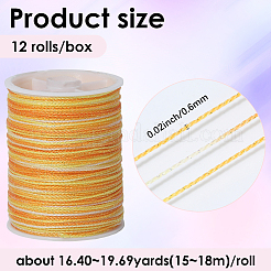 12 Rolls Polyester Sewing Thread&nbsp;OCOR-WH20074-03A