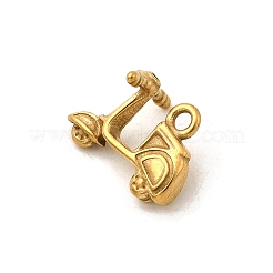 304 Stainless Steel Pendants&nbsp;STAS-P411-02B-G