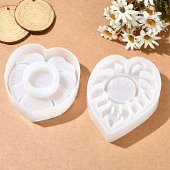 1 Set 2pcs 2 Styles Candle Stand Ornament Base Silicone Molds&nbsp;ST-CJ0007-60