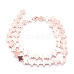Electroplate Non-magnetic Synthetic Hematite Beads Strands&nbsp;G-L485-09B-RG