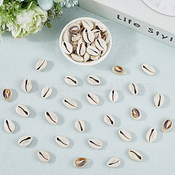100Pcs Natural Cowrie Shell Beads&nbsp;BSHE-LT0001-08