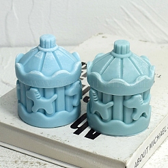 3D Merry Go Round DIY Food Grade Silicone Candle Molds&nbsp;PW-WG79364-01