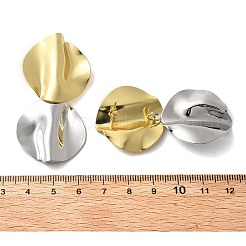 Brass Dangle Stud Earrings&nbsp;EJEW-S262-08GP