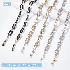 3Pcs 3 Colors Eyeglasses Chains&nbsp;AJEW-DJ0003-79
