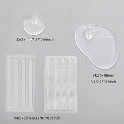 4 Pairs 2 Style Invisible PVC Plastic Flip Flop Pads&nbsp;AJEW-CA0003-81