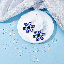 5 Pairs 925 Sterling Silver Earring Hooks&nbsp;STER-BBC0006-49S