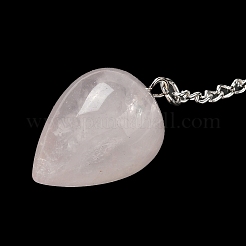 Natural Rose Quartz Dowsing Pendulums&nbsp;G-R492-01S-01