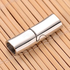 Tarnish Resistant Smooth Surface 304 Stainless Steel Rectangle Magnetic Clasps with Glue-in Ends&nbsp;STAS-I045-06B