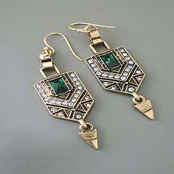 Alloy Rhinestone Dangle Earrings&nbsp;FS-WGCEAE4-01
