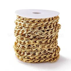 Alloy Textured Curb Chains&nbsp;LCHA-I002-02G