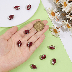 10Pcs Handmade Polymer Clay Rhinestone Beads&nbsp;CLAY-OC0001-08