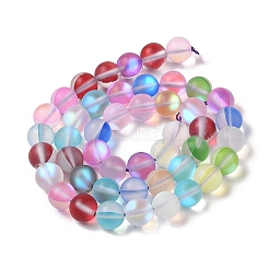 Electroplated Synthetic Moonstone Beads Strands&nbsp;G-C131-B01-02