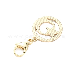 5Pcs Star Moon Alloy Rhinestone Pendant Decorations&nbsp;HJEW-JM04371