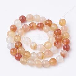 Natural Carnelian Beads Strands&nbsp;G-S295-13-6mm