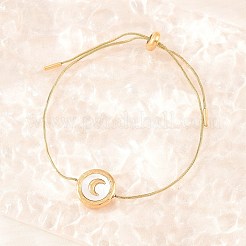 Adjustable 304 Stainless Steel Snake Chain Bracelets&nbsp;BJEW-D460-04G