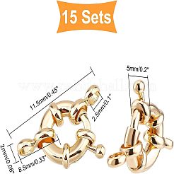 15 Sets Brass Spring Ring Clasps&nbsp;KK-FH0003-06