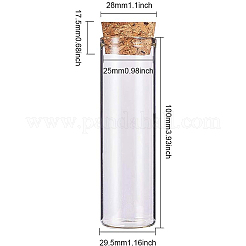 Empty Small Glass Cork Bottles&nbsp;AJEW-BC0003-05