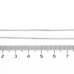 0.8mm Brass Box Chain Necklaces for Men Women&nbsp;NJEW-G160-19S