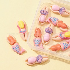 12Pcs 3 Styles Opaque Resin Cabochons&nbsp;CRES-FS0001-10