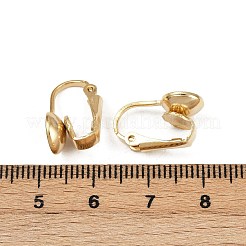 Brass Clip-on Earring Findings&nbsp;KK-P310-27A-G
