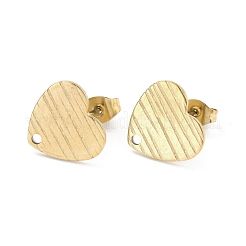 Ion Plating(IP) 304 Stainless Steel Stud Earring Findings&nbsp;STAS-I183-03B-G