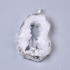 Natural Druzy Agate Big Pendants&nbsp;G-R458-05B
