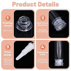 16Pcs 4 Styles Plastic Duckbill Nozzle Vacuum Pump Bottles&nbsp;DIY-GL0005-11