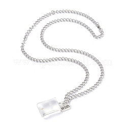 Dandelion Seed Wish Necklace for Teen Girl Women Gift&nbsp;NJEW-Z014-06P