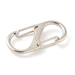 Alloy & Iron Double S Snap Hook Spring Keychain Clasps&nbsp;FIND-H049-02A-P