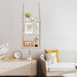 Wall-mounted Wood Storage Book Racks&nbsp;AJEW-WH0794-65B