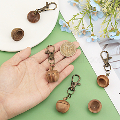 Wood Apple Box Jewelry Pendant Decoration&nbsp;HJEW-AB00430