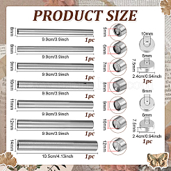 7Pcs 7 Sizes Steel Snap Rivet Setter&nbsp;STAS-BC0004-24