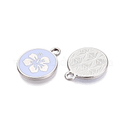 Rack Plating Alloy Enamel Pendants&nbsp;ENAM-N070-01F-02P-01