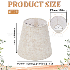 8Pcs Linen with Iron Lamp Shades&nbsp;AJEW-WH0609-303