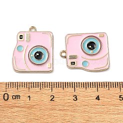 Rack Plating Alloy Enamel Pendants&nbsp;PALLOY-F308-10G-02