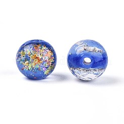 Handmade Foil Lampwork Beads&nbsp;LAMP-T021-31C