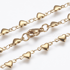 304 Stainless Steel Chain Necklaces&nbsp;STAS-P164-21G