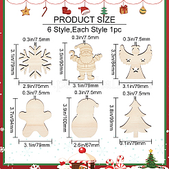 1 Set Unfinished Wooden Cutouts&nbsp;DIY-MA0002-37