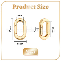 10Pcs Brass Spring Gate Rings&nbsp;KK-PH0005-23