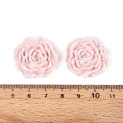 Flower Opaque Resin Cabochons&nbsp;CRES-T025-28C-01