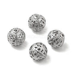 Non-Tarnish 304 Stainless Steel Hollow Round Beads&nbsp;STAS-P319-13P